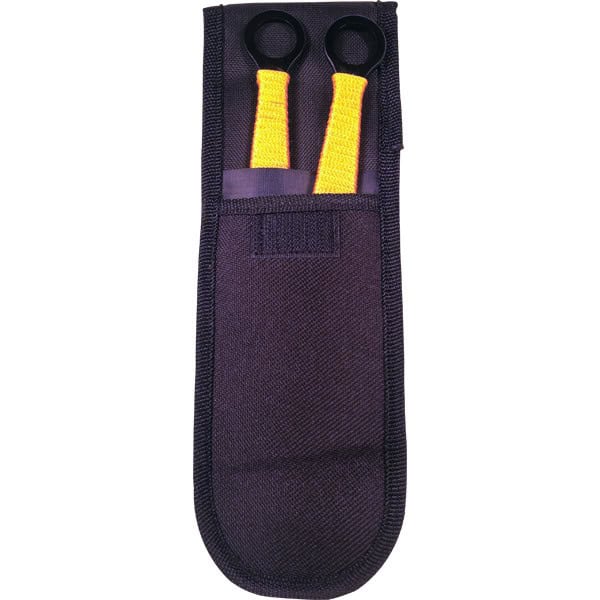 2 Piece Throwing Knife Black/Gold Color BioHazard - Image 5